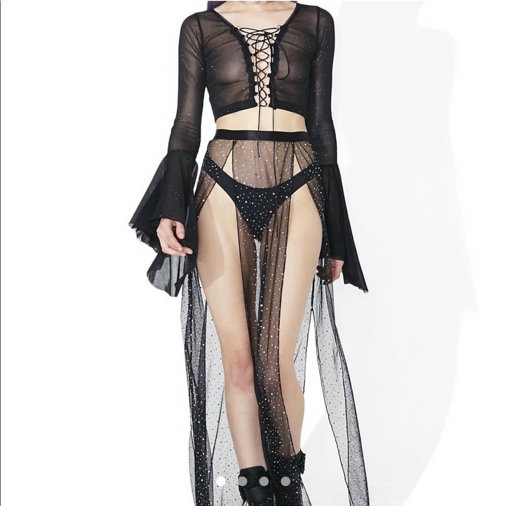 CLUB EXX maxi rave skirt